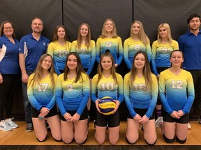 The players from the 2019 Simcoe Xtreme 15U team are among those waiting on an announcement from the Ontario Volleyball Association regarding a safe return to play. CONTRIBUTED