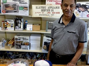 After more than 50 years in business, Vijay Beri will be closing his doors at Electrical Appliance on Park Street today. (SUBMITTED PHOTO)