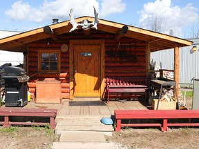 A trapper cabin at the McMurray Métis grounds on Monday, July 6, 2020. Sarah Williscraft/Fort McMurray Today/Postmedia Network