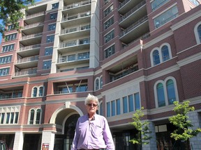 Developer Victor Boutin says the light is at the end of the tunnel for the Boardwalk apartment project in downtown Chatham. (Ellwood Shreve/Chatham Daily News)