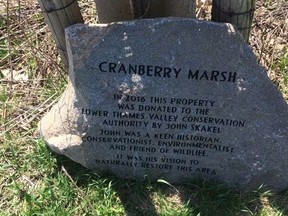 The Cranberry Marsh is one of the 30 parcels of land owned and managed by the Lower Thames Valley Conservation Authority.