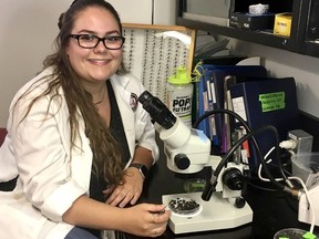 Dover Township native Madison Laprise, 22, who is pursuing a Masters in the integrative biology program at the University of Windsor, recently won an award at the North American Forensic Entomology Association's annual international conference for her research on predicting carrion availability with the end goal of finding and studying blow flies.