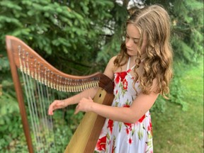 Alexa Rose Yeo, who goes by her stage name of The Hometown Harpist, has spread her music and message of positivity across Canada. Handout