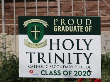 A Holy Trinity sign, in Cornwall. Photo on Monday, July 6, 2020, in Cornwall, Ont. Todd Hambleton/Cornwall Standard-Freeholder/Postmedia Network
