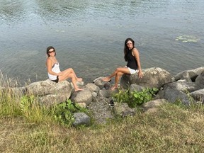 Melissa Forget (left) and Sandy Banga, offering a yoga wellness retreat in Morrisburg and area in late August. Handout/Cornwall Standard-Freeholder/Postmedia Network

Handout Not For Resale