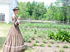 Tour guide Lauren Casselman led our group past Mr. Robertson's garden during a July 17, 2020, tour of Upper Canada Village in Morrisburg.
Phillip Blancher/Local Journalism Initiative Reporter