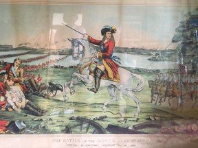 Battle of the Boyne Lithograph from Goderich's Victoria Lodge. Courtesy Dave Martin.