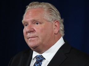 Premier Doug Ford holds his daily COVID-19 press briefing at Queen's Park in Toronto on Tuesday, June 23, 2020.