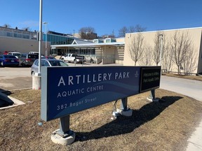 Artillery Park is the location of a new, 24-hour drop-in space to support Kingston's vulnerable populations through the summer months. (Elliot Ferguson/The Whig-Standard)