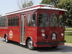 Kingston Destination Group expects demand for the Kingston Trolley Tours service, which reopened on Canada Day, to be "extremely reduced" as a result of the pandemic. (Julia McKay/The Whig-Standard)