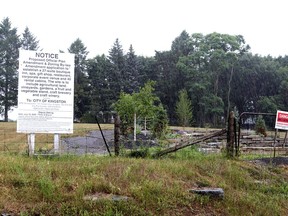 The proposed site of Unity Farm, Spa and Inn at the corner of Unity and Battersea roads. (Ian MacAlpine/The Whig-Standard)