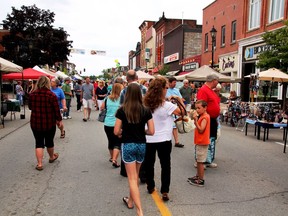 Street closures in Gananoque such as this one in 2015 have been postponed due to COVID-19 and other issues. Council and the BIA will be exploring other alternatives.  
Lorraine Payette/For Postmedia Network