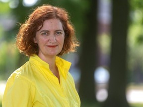 London author Emma Donoghue started research for her novel The Pull of the Stars in 2018 -- the 100th anniversary of the start of the Spanish flu pandemic. It lands in stores in time for the coronavirus pandemic. (Mike Hensen/The London Free Press)