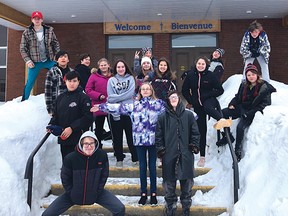 Photo supplied
These are this year’s Grade 8 graduates of Our Lady of Fatima Catholic School in Elliot Lake. The photo was taken this past winter, before the schools were shut down because of COVID-19.
