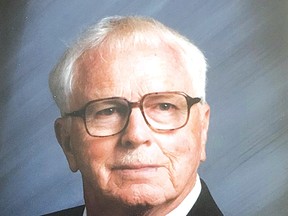 Photo suppliedHarold Kenny, former teacher and vice-principal at Elliot Lake Secondary School, died on July 6 of this year at the age of 95.