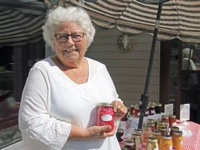 Bev Martin stands outside her home in Powassan where she sells her jellies, jams and preserves.
Mackenzie Casalino