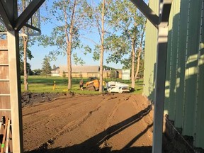 Shown is the dressing room addition to the Carrot River hockey arena that will house the Outback Thunder, the community's Junior B team. Photo courtesy Carrot River Outback Thunder Facebook page.