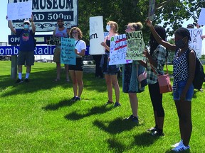 An anti-racism march took place the afternoon of Saturday, July 11 in Nanton.