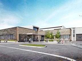 An artist's rendering of the new Markdale hospital. (Grey Bruce Health Services image)
