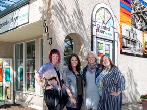 The new co-owners of The Painted Door on Main gift and gallery. (L-r) Coreena Kornel, Sherry Allies, Bonnie Belzevick and Bonnie-Jean McAllister.
(Supplied)