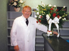 Dr. Bruno Jurmalietis as his patients will no doubt remember him with his white lab coat on, a smile on his face and a joke on the tip of his tongue. Submitted photo