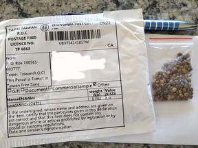 The Ontario Provincial Police is warning area residents not to plant seeds that may arrive in the mail from China.