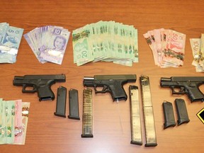 Seven people were arrested for a variety of gun and drug charges July 26 in Chippewas of the Thames First Nation.