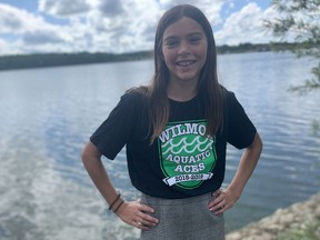 On the day she turns 14, Julia Notebomer intends to become the youngest person to swim across Lake Erie while also raising thousands for charity. Cory Smith/The Beacon Herald