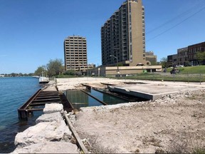 This City of Sarnia photo shows the end of Ferry Dock Hill in Sarnia after a building there was demolished around May 22. Development ideas for the land parcel are being considered by the city.