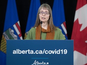 Alberta's Chief Medical Officer Dr. Deena Hinshaw.