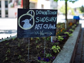 This year's Downtown Sudbury Art Crawl will run all month in July. Supplied