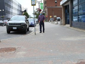 Downtown Sudbury recently had decals placed at various locations in downtown Sudbury, Ont. to remind community members to maintain social distancing.