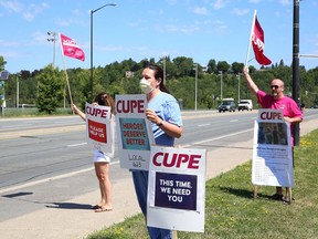 A rally against Bill 195 held in Sudbury. (FILE PHOTO).
