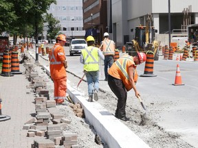 Work continues on Minto Street in Sudbury, Ont. with curb and sidewalk replacement. Expect intermittent lane closures.
