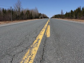 A northern section Hwy. 655, seen here, is among the provincial highways in the district slated for repairs and resurfacing this summer.

The Daily Press file photo