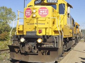 The last Northlander train is seen here leaving the station in North Bay Sept. 28, 2012 on its way to Cochrane. A lobbying effort to bring back passenger rail service in the North is gathering steam.

Postmedia Network file photo