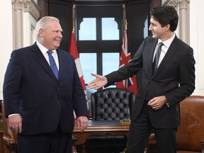 Prime Minister Justin and Ontario Premier Doug Ford. The feds have taken some interest in traditional provincial areas such as long-term care.