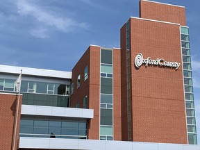 The Oxford County administration building at 21 Reeve Street in Woodstock.

Greg Colgan/Sentinel-Review/Postmedia Network