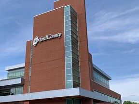 The Oxford County administration building at 21 Reeve Street in Woodstock.

Greg Colgan/Sentinel-Review/Postmedia Network