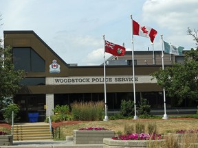 The Woodstock Police Service building. (Greg Colgan/Sentinel-Review)