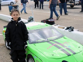 Ryken Covino was given a special day at the Edmonton International Raceway in Wetaskiwin last Sunday.
-Edmonton International Raceway in Wetawskiwin