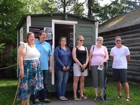 The Pivert Family Caboose was unveiled as the latest addition to Heritage Village as part of Heritage Day 2020 celebrations in Grande Prairie, Alta. on Monday, Aug. 3, 2020. This later caboose came from Big Valley to Grande Prairie in the mid-1930s.