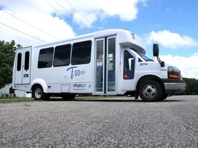 The inter-community transit system official began Tuesday. The regional system will run out of Tillsonburg and connect to nearby Norfolk, Middlesex and Elgin counties as well as the southern portions of Oxford County and London. (Chris Abbott/Postmedia Network)