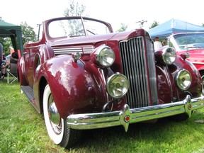 A beautiful 1939 Packard 120 convertible, owned by Keith Hensley of Farmington Hills, Mich., made an appearance at the Old Autos car show in Bothwell in August 2013. Peter Epp