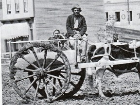 Transportation on the Saskatchewan Trail in the olden days. (Submitted photo)