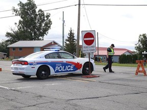 A section of MR 35 between Azilda and Chelmsford was closed Wednesday as police investigated a fatal collision. JOHN LAPPA/SUDBURY STAR