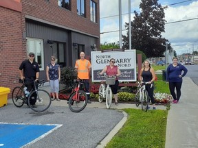 Handout/Cornwall Standard-Freeholder/Postmedia Network
The Township of North Glengarry team participating in the 2020 Great Cycle Challenge, to benefit Sick Kids.