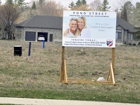 A residential development on Pond Street, the former Durisol property, is earmarked for 28-dwelling units when complete: 10 single family lots and 18 townhouse units. ANDY BADER/MITCHELL ADVOCATE