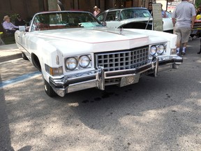 Clarence Steckley of Thamesville owns this 1973 Cadillac Eldorado, on display at a WAMBO event in Wallaceburg. Peter Epp photo