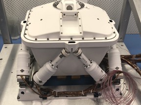 Chris Heirwegh, a Simcoe native, was among the team working on the Planetary Instrument for X-ray Lithochemistry (PIXL), pictured prior to being attached to the Perseverance Mars rover. (CONTRIBUTED)